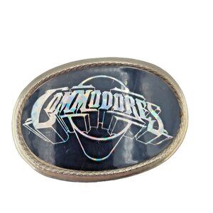 Vintage Commodores Belt Buckle Lionel Richie Funk Soul Band 1970s